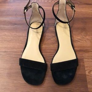 Ann Taylor Velvet Sandals - fit like 7.5